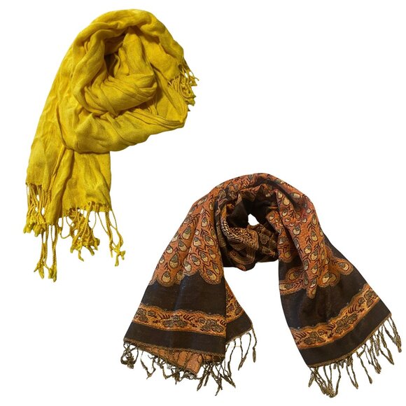 100% Pashmina Large Scarf Bundle, - Picture 1 of 9